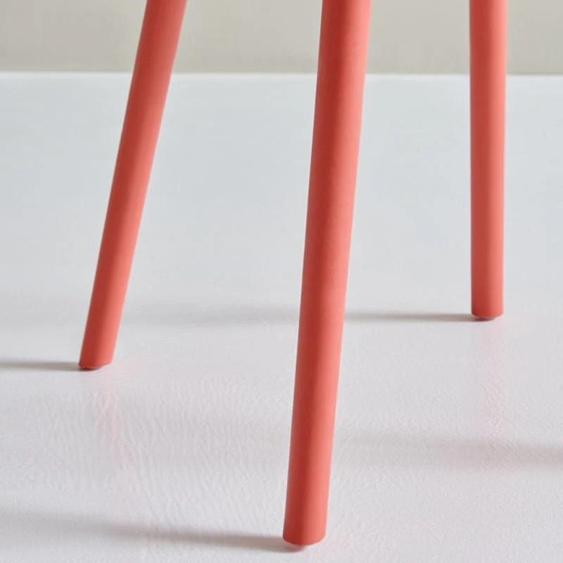 Sedie da pranzo scandinave plastica senza braccioli Sedia laterale con schienale solido per interni Clearhalo