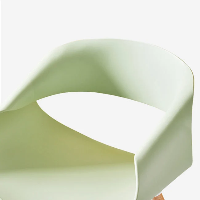 Sedie da pranzo scandinave senza braccioli Sedie da pranzo laterali Eames con gambe legno Clearhalo