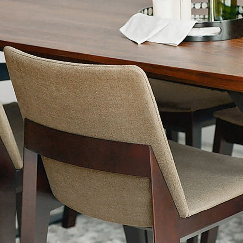 Sedie da pranzo senza braccioli da cucina legno Sedie Parsons contemporanee Clearhalo