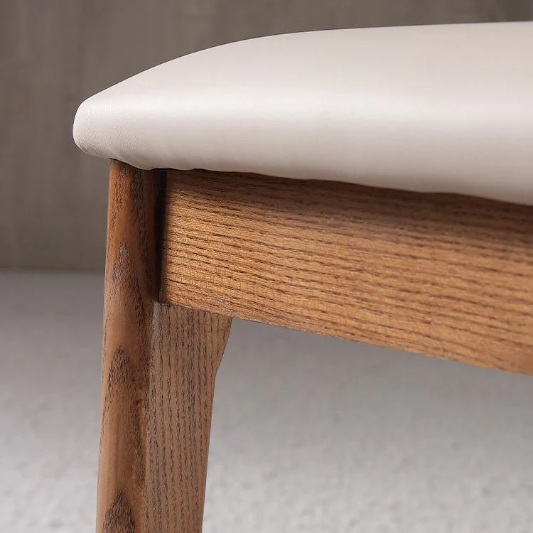 Sedie da pranzo senza braccioli imbottite con sedia laterale industriale legno massello Clearhalo