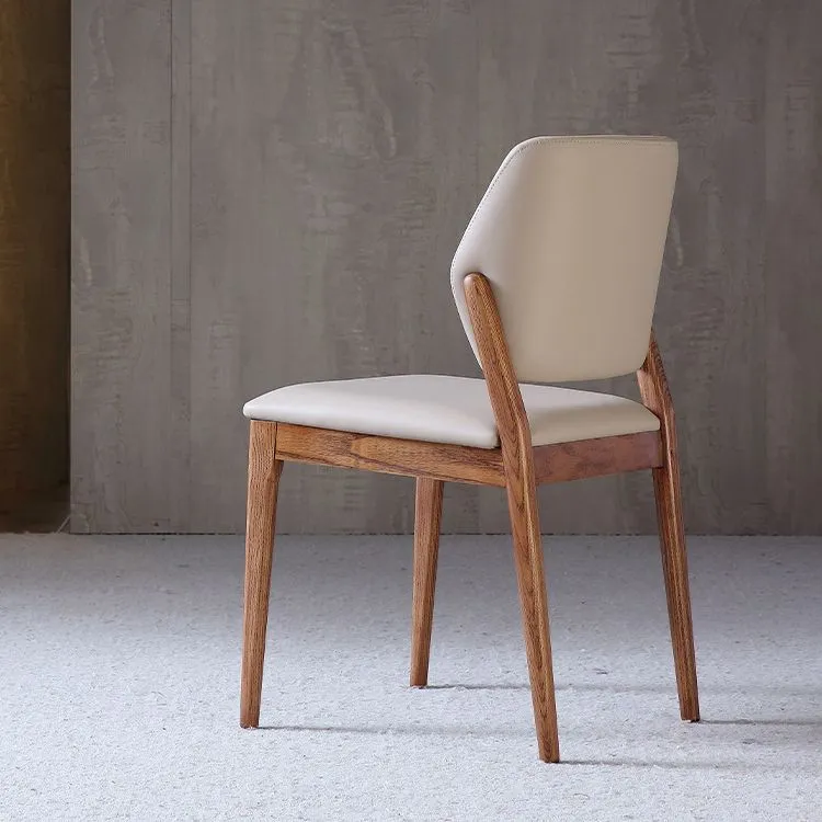 Sedie da pranzo senza braccioli imbottite con sedia laterale industriale legno massello Clearhalo