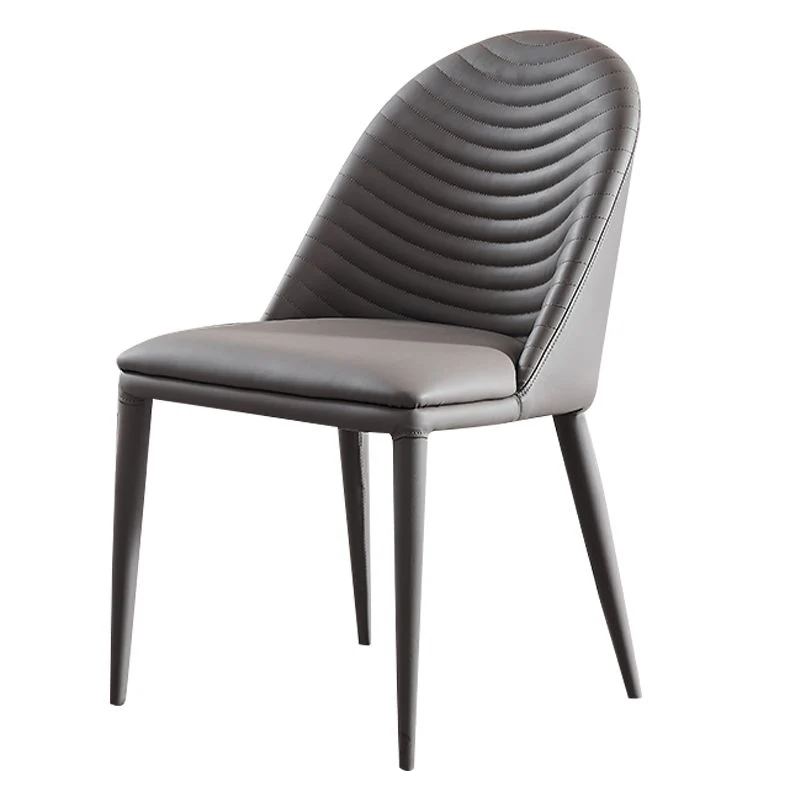 Sedie da pranzo senza braccioli imbottite stile moderno Sedia da pranzo con schienale solido Clearhalo