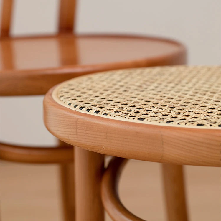 Sedie da pranzo senza braccioli legno curvato Sedie laterali da pranzo legno con gambe faggio Clearhalo