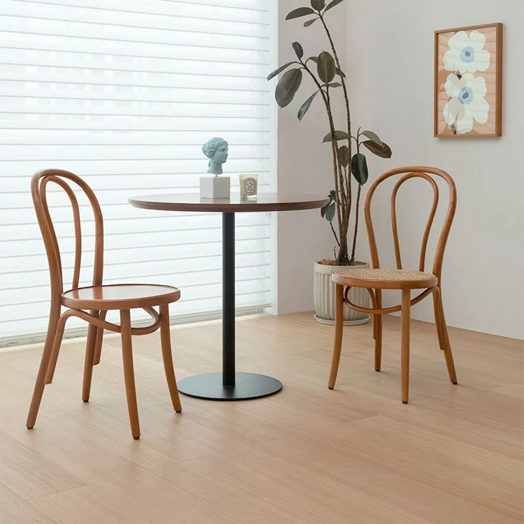 Sedie da pranzo senza braccioli legno curvato Sedie laterali da pranzo legno con gambe faggio Clearhalo