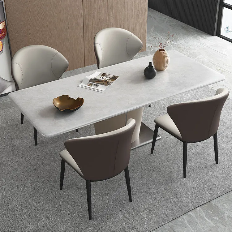 Sedie da pranzo senza braccioli per sala da pranzo Sedia laterale imbottita con schienale alare Clearhalo