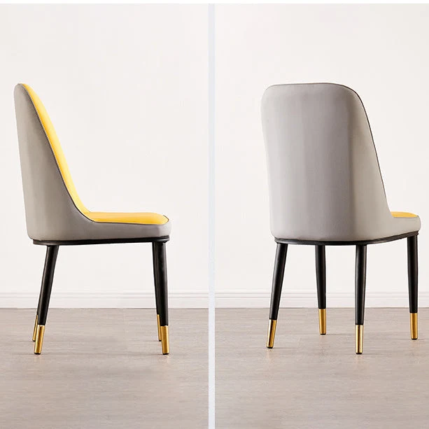 Sedie da pranzo senza braccioli per sala da pranzo metallo stile nordico Clearhalo