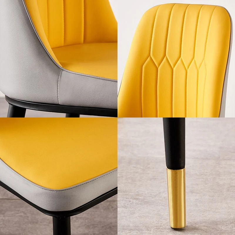 Sedie da pranzo senza braccioli per sala da pranzo metallo stile nordico Clearhalo