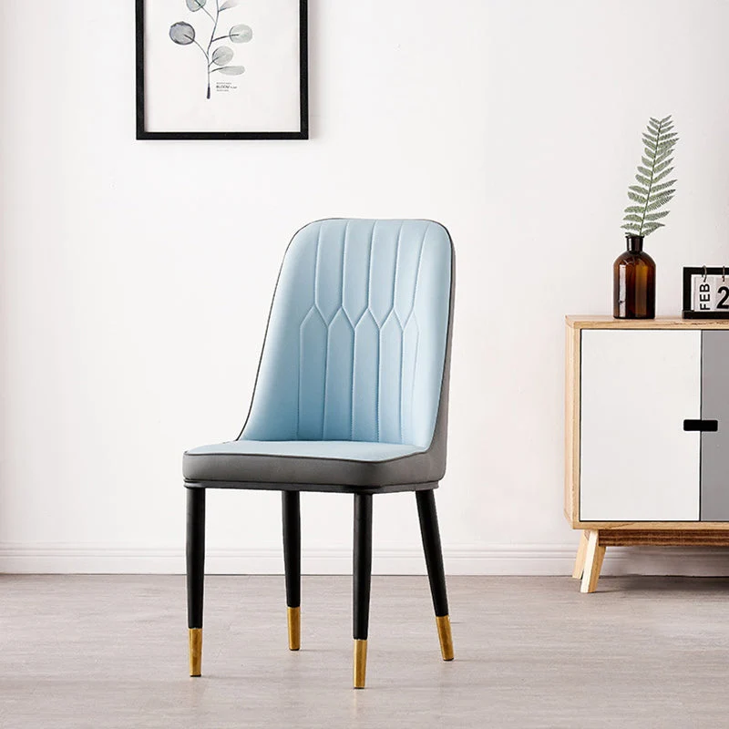 Sedie da pranzo senza braccioli per sala da pranzo metallo stile nordico Clearhalo