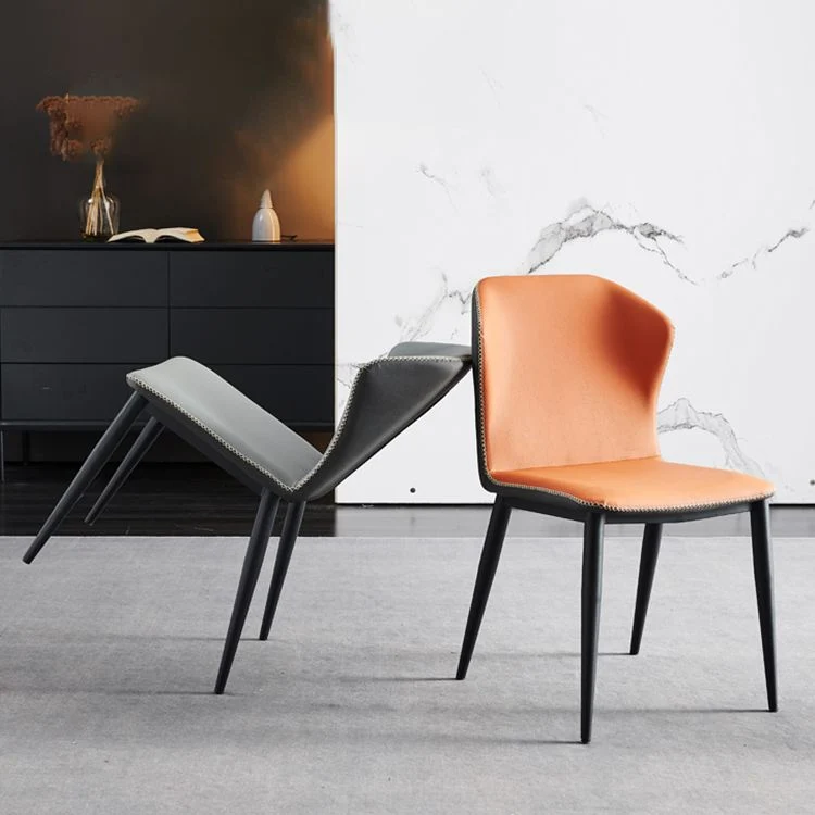 Sedie da pranzo senza braccioli Sedie laterali moderne pelle per sala da pranzo Clearhalo