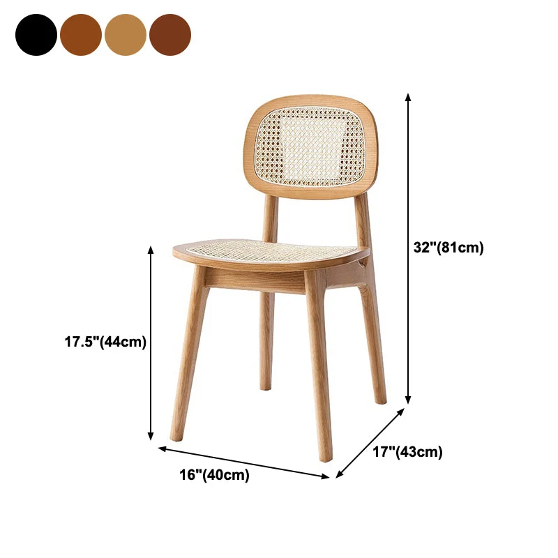Sedie da pranzo senza braccioli Sedie laterali moderne legno per sala da pranzo Clearhalo