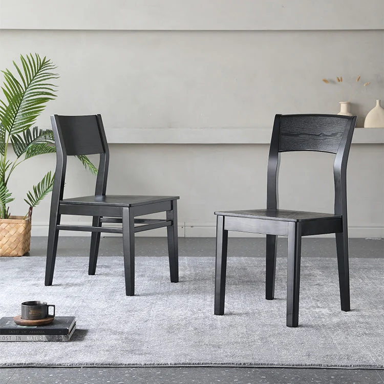 Sedie da pranzo senza braccioli Sedie moderne da cucina laterali legno massello per la casa Clearhalo
