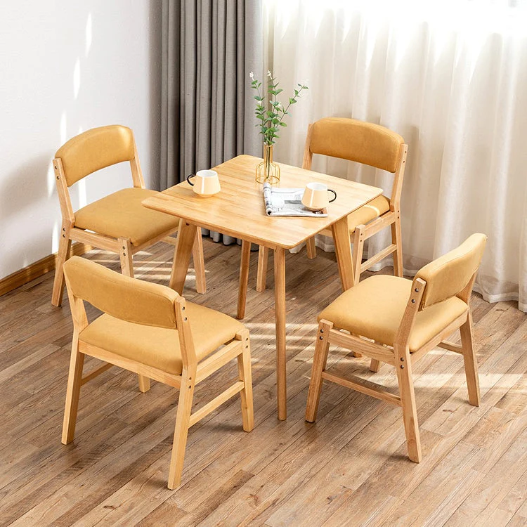 Sedie da pranzo senza braccioli stile country Sedie laterali da pranzo imbottite con schienale aperto Clearhalo