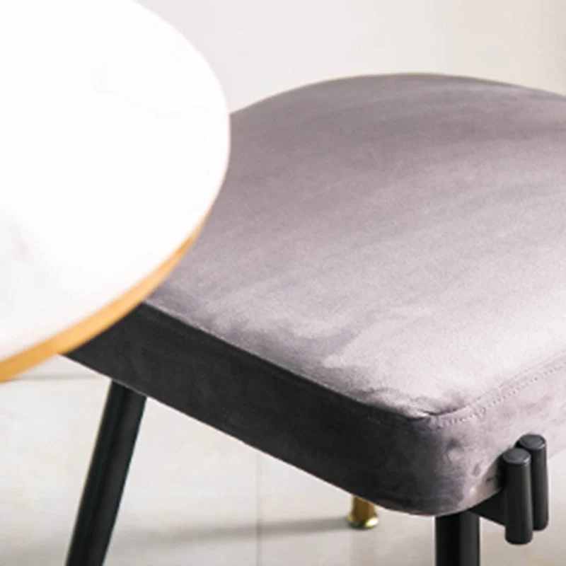Sedie da pranzo senza braccioli stile glam Sedia da pranzo per la casa tessuto Clearhalo