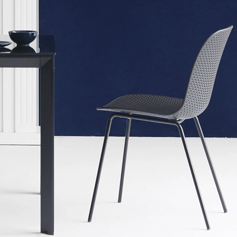 Sedie da pranzo senza braccioli stile industriale metallo per cucina Clearhalo