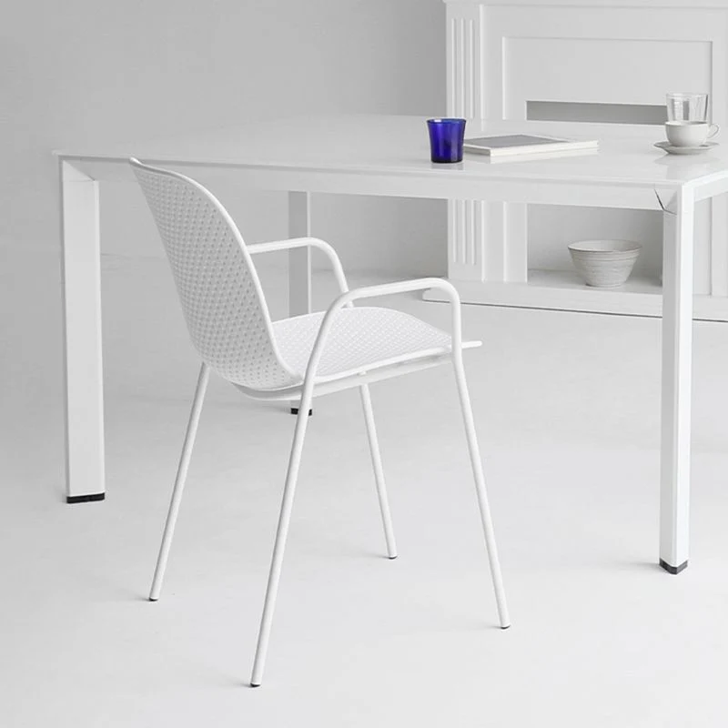 Sedie da pranzo senza braccioli stile industriale metallo per cucina Clearhalo