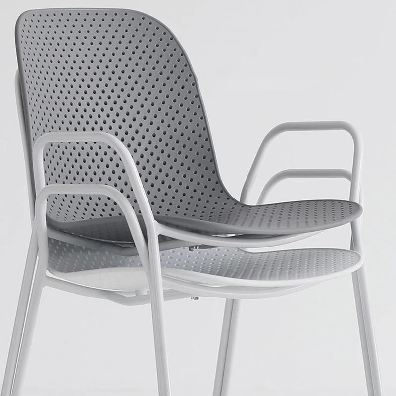 Sedie da pranzo senza braccioli stile industriale metallo per cucina Clearhalo