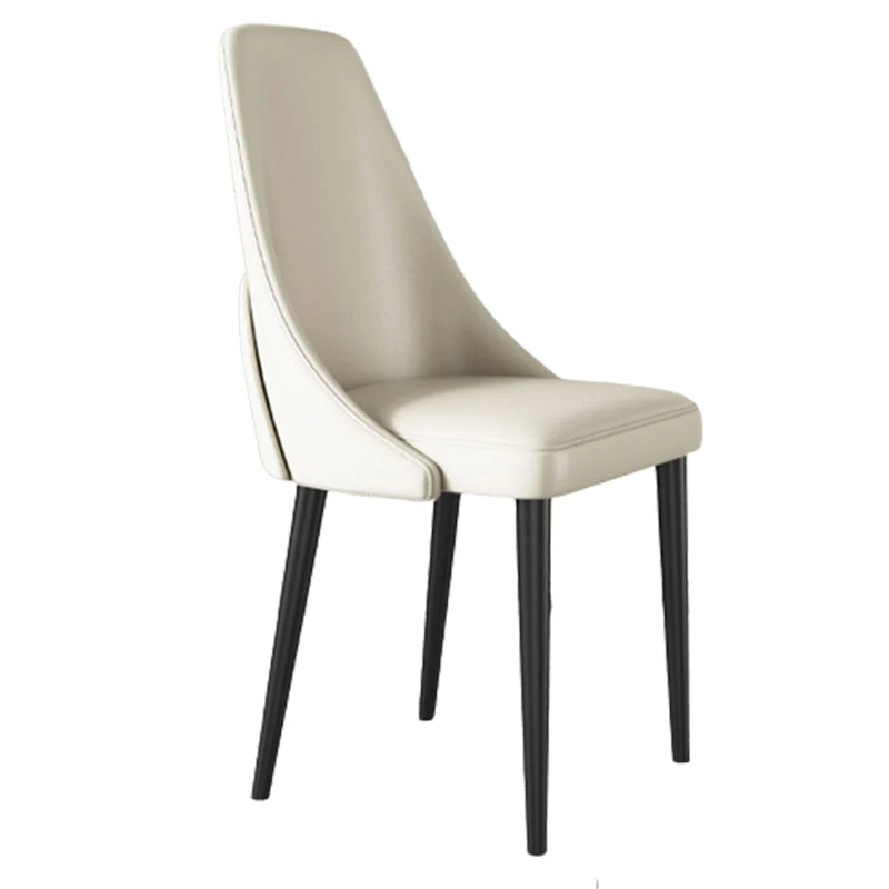 Sedie da pranzo stile glamour Sedia laterale da pranzo pelle PU per interni Clearhalo