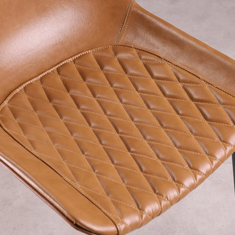 Sedie da pranzo stile industriale Sedia da pranzo senza braccioli con gambe metallo per cucina Clearhalo