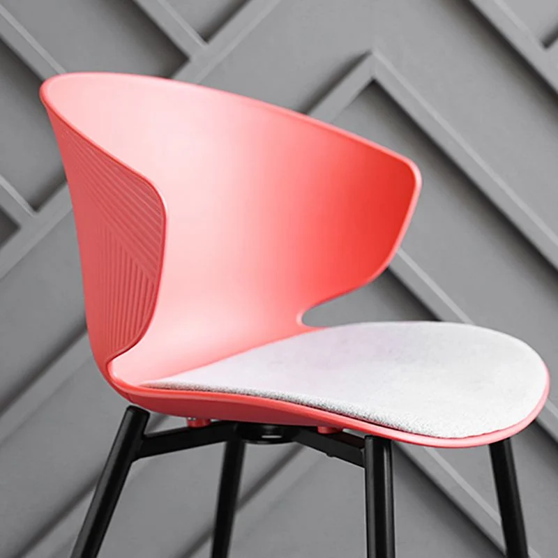 Sedie da pranzo stile moderno Sedia con schienale laterale metallo senza braccioli per cucina Clearhalo