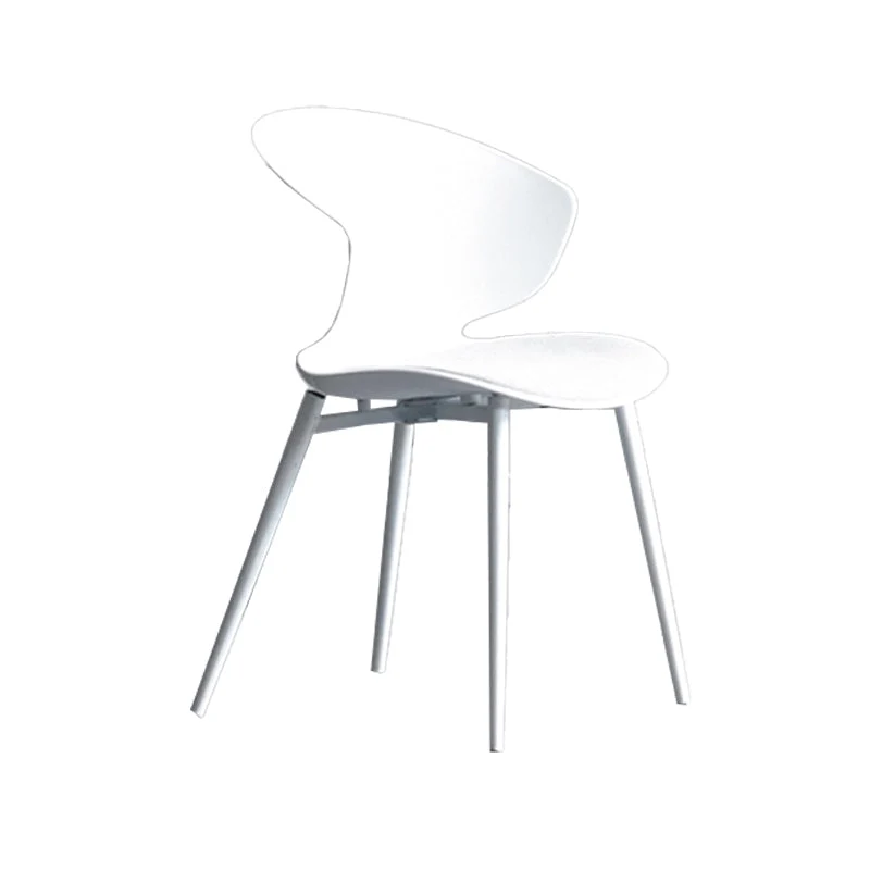 Sedie da pranzo stile moderno Sedia con schienale laterale metallo senza braccioli per cucina Clearhalo
