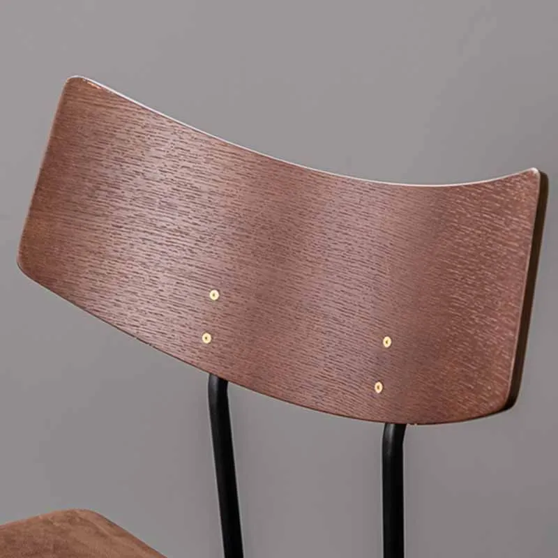 Sedie da pranzo stile moderno Sedia da cucina senza braccioli con gambe metallo Clearhalo