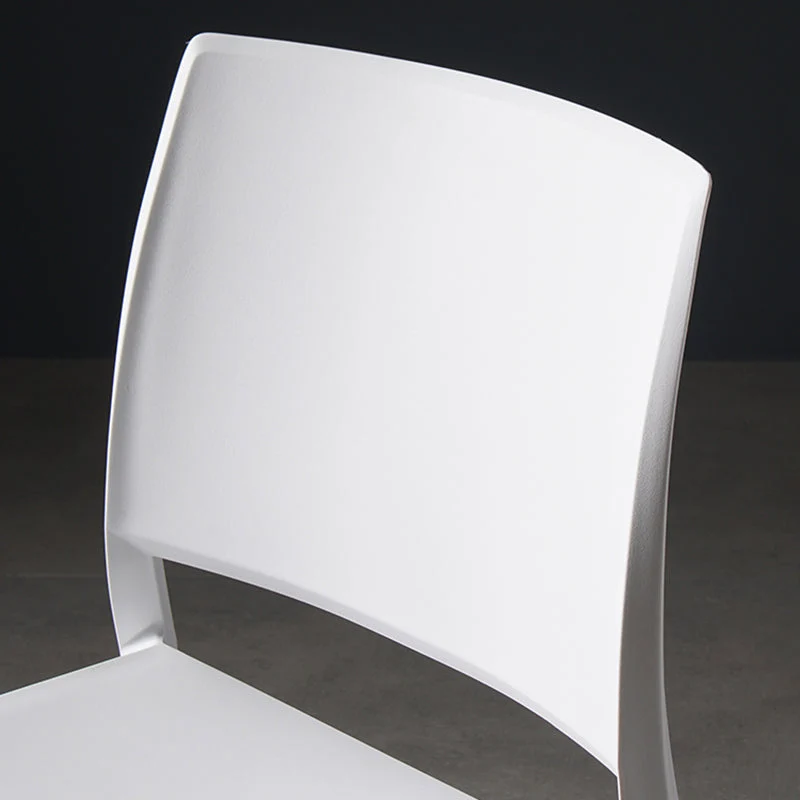 Sedie da pranzo stile moderno Sedia laterale plastica senza braccioli per cucina Clearhalo