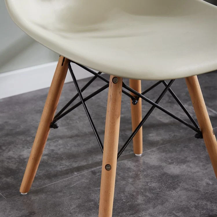 Sedie da pranzo stile moderno Sedia laterale senza braccioli con gambe legno Clearhalo