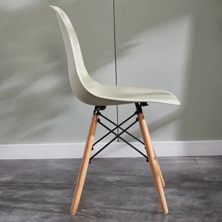 Sedie da pranzo stile moderno Sedia laterale senza braccioli con gambe legno Clearhalo