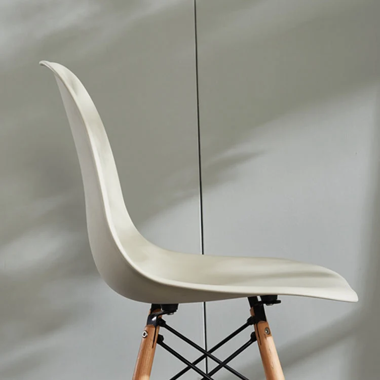 Sedie da pranzo stile moderno Sedia laterale senza braccioli con gambe legno Clearhalo