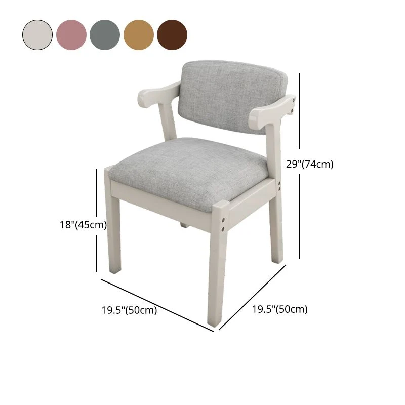 Sedie da pranzo stile moderno Sedia da pranzo con braccioli e gambe legno Clearhalo