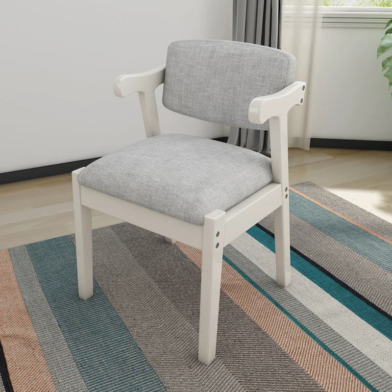 Sedie da pranzo stile moderno Sedia da pranzo con braccioli e gambe legno Clearhalo