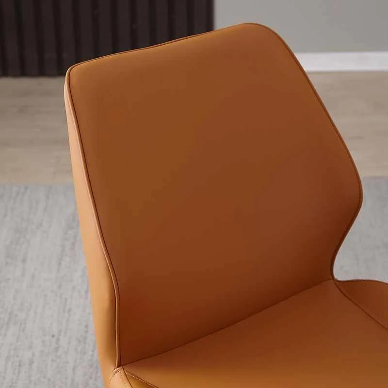 Sedie da pranzo stile moderno Sedie con schienale laterale metallo senza braccioli per cucina Clearhalo