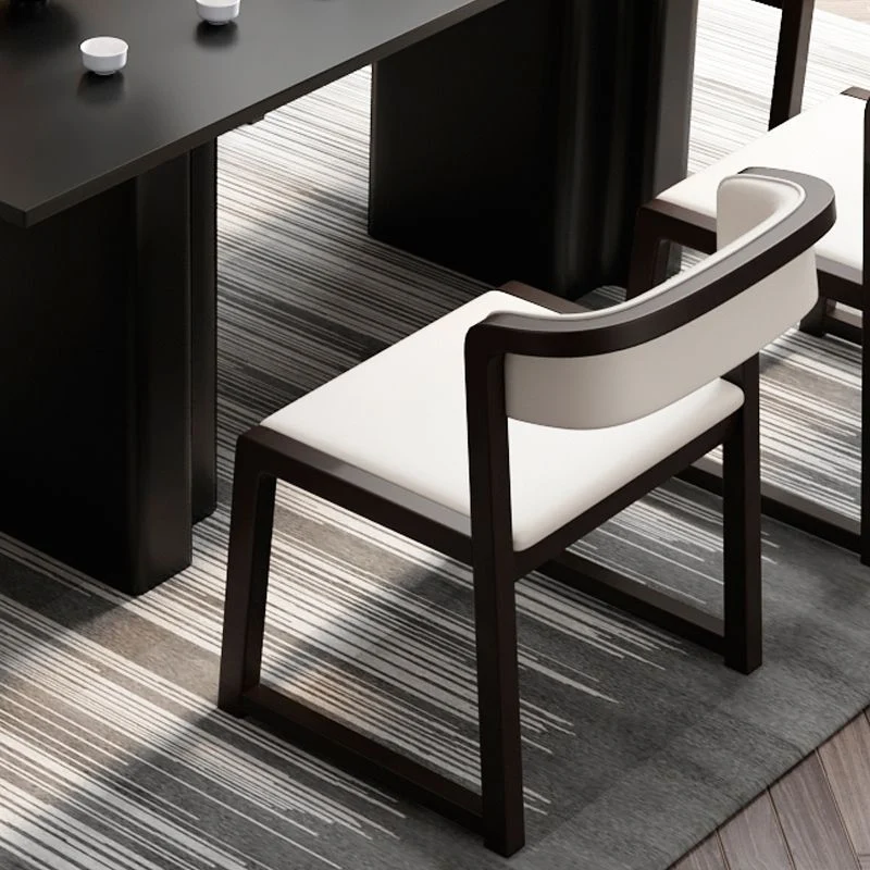 Sedie da pranzo stile moderno Sedie laterali legno massello per sala da pranzo Clearhalo
