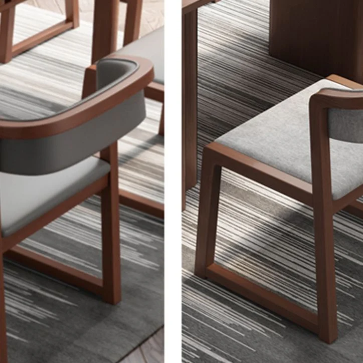 Sedie da pranzo stile moderno Sedie laterali legno massello per sala da pranzo Clearhalo