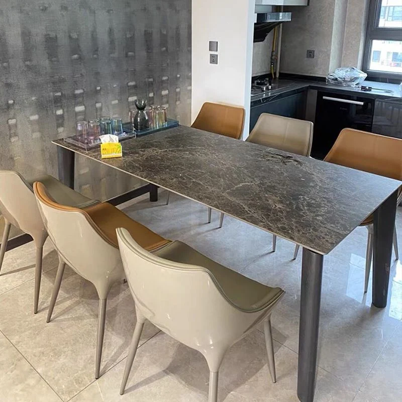 Sedie da pranzo stile moderno Sedie laterali da cucina con gambe metallo Clearhalo