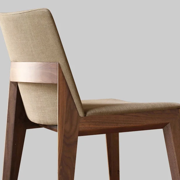 Sedie da pranzo stile moderno Sedie da pranzo senza braccioli con gambe legno Clearhalo