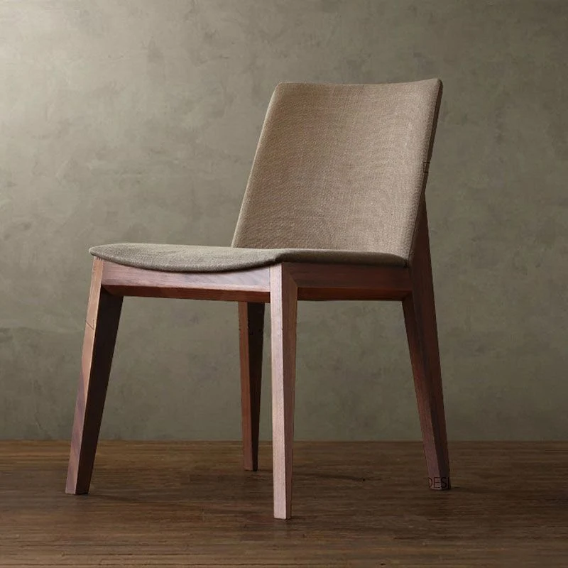 Sedie da pranzo stile moderno Sedie da pranzo senza braccioli con gambe legno Clearhalo
