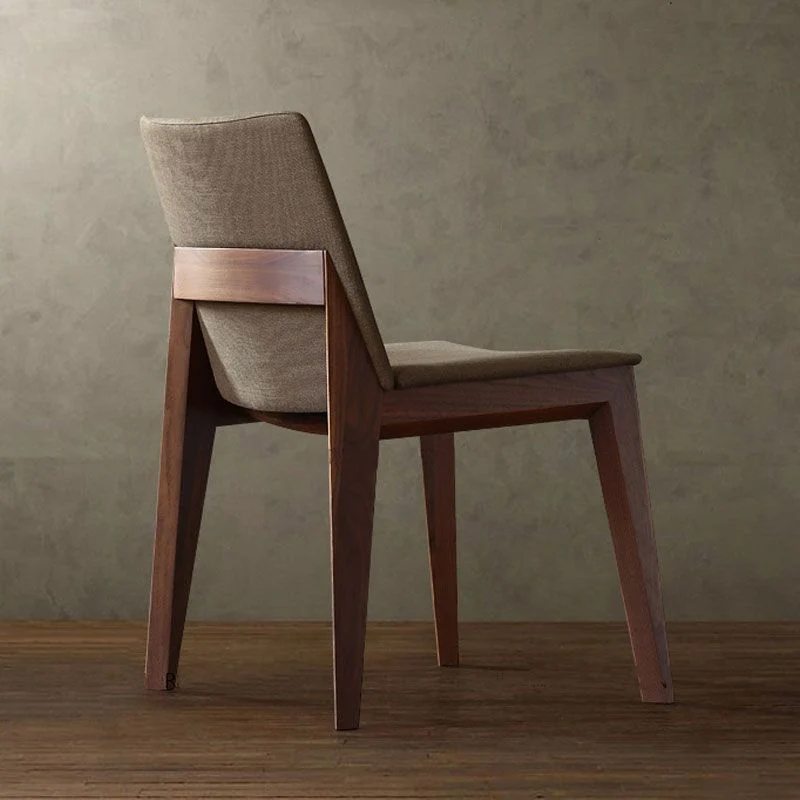 Sedie da pranzo stile moderno Sedie da pranzo senza braccioli con gambe legno Clearhalo