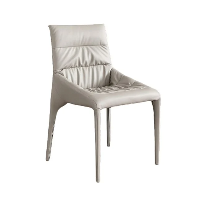 Sedie da pranzo stile moderno Sedie senza braccioli per cucina con gambe metallo Clearhalo