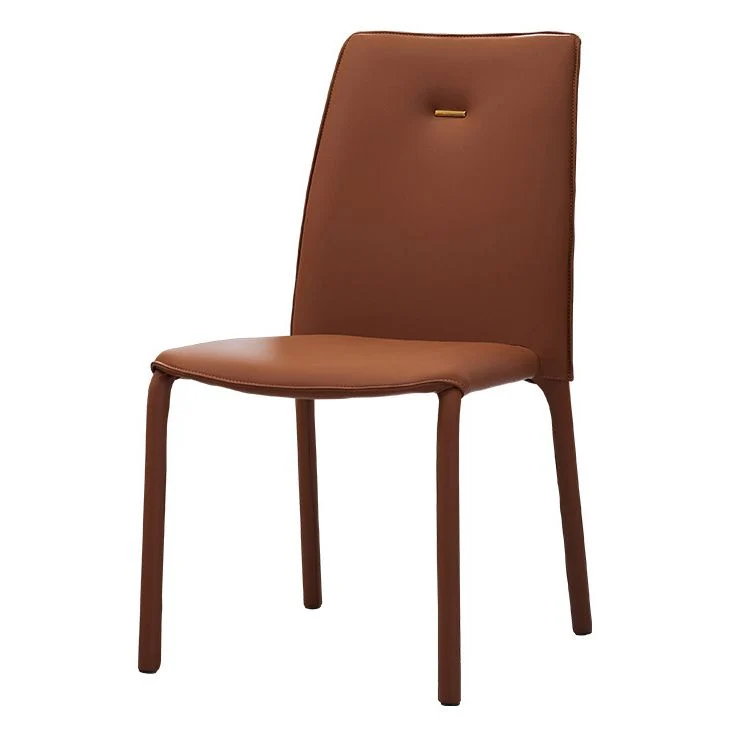 Sedie da pranzo stile moderno senza braccioli con gambe metallo per la casa Clearhalo