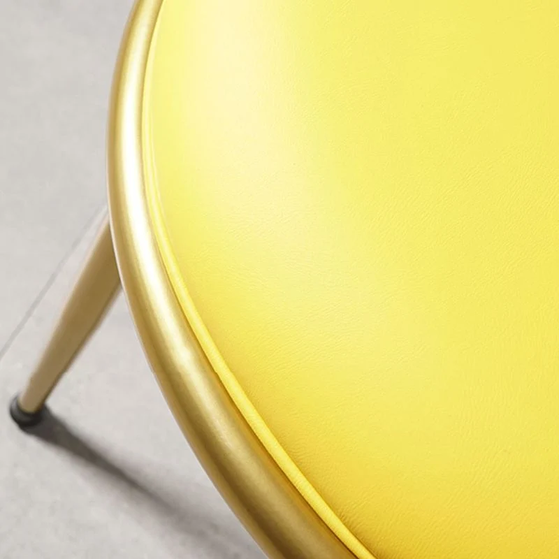 Sedie da pranzo stile nordico Sedia da cucina senza braccioli con gambe metallo Clearhalo