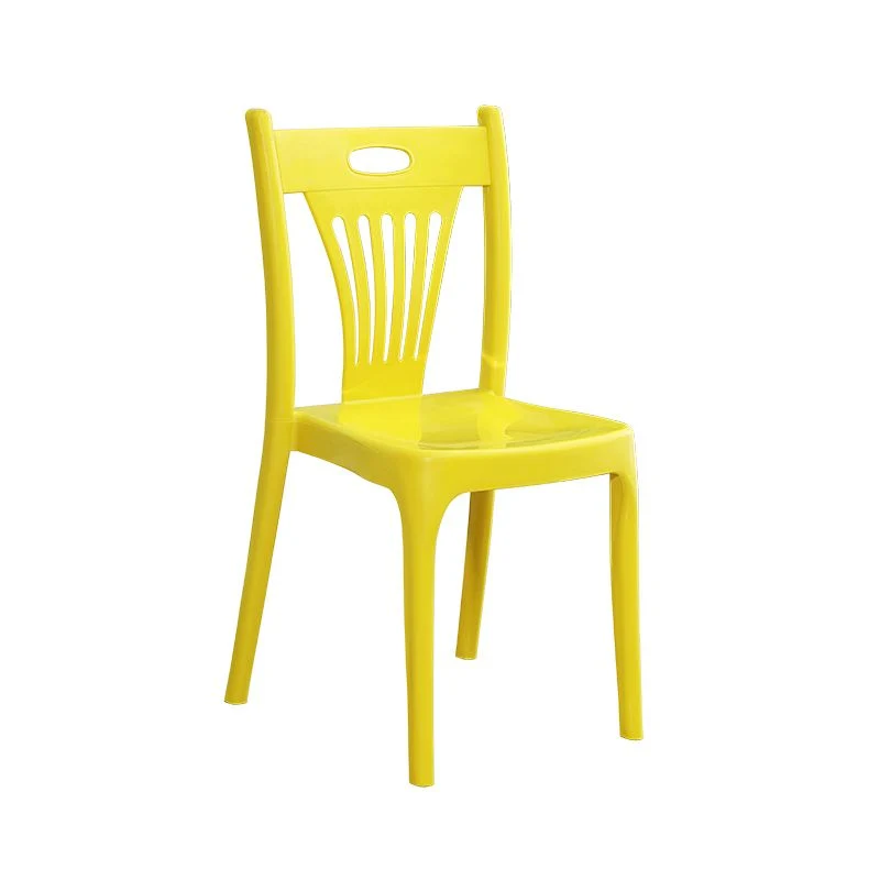 Sedie da pranzo stile nordico Sedie laterali da pranzo plastica senza braccioli per cucina (set di 4) Clearhalo