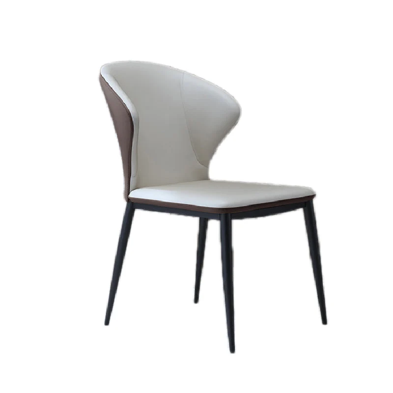 Sedie da pranzo stile nordico Sedie da pranzo senza braccioli con gambe metallo per cucina Clearhalo