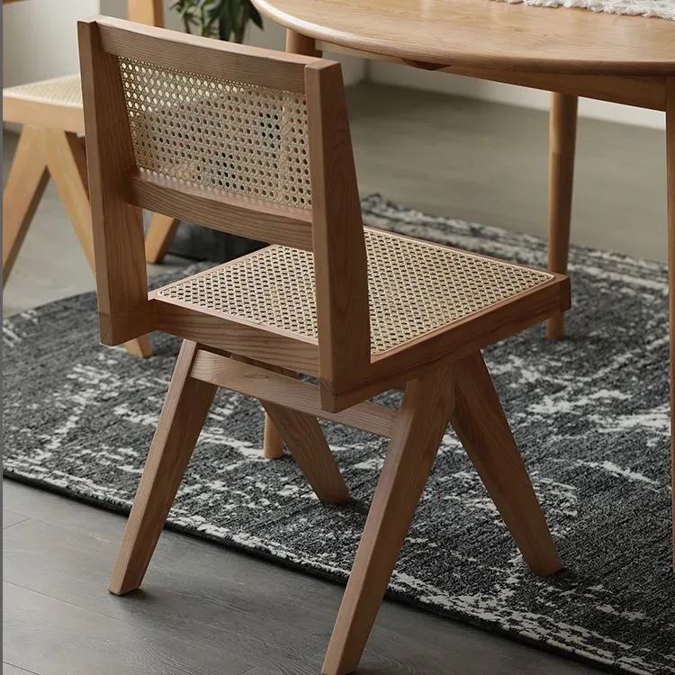Sedie da pranzo stile tradizionale Sedia laterale da cucina senza braccioli con gambe legno Clearhalo