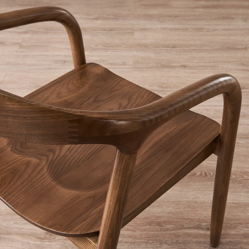 Sedie da pranzo stile tradizionale Sedia da pranzo con braccioli da cucina con gambe legno Clearhalo