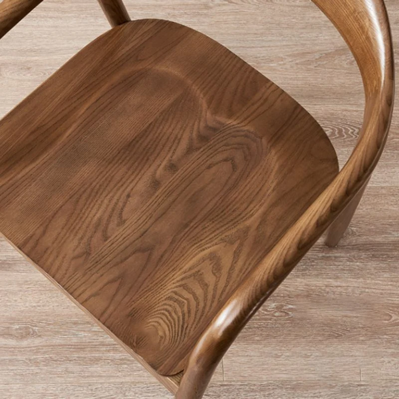 Sedie da pranzo stile tradizionale Sedia da pranzo con braccioli da cucina con gambe legno Clearhalo