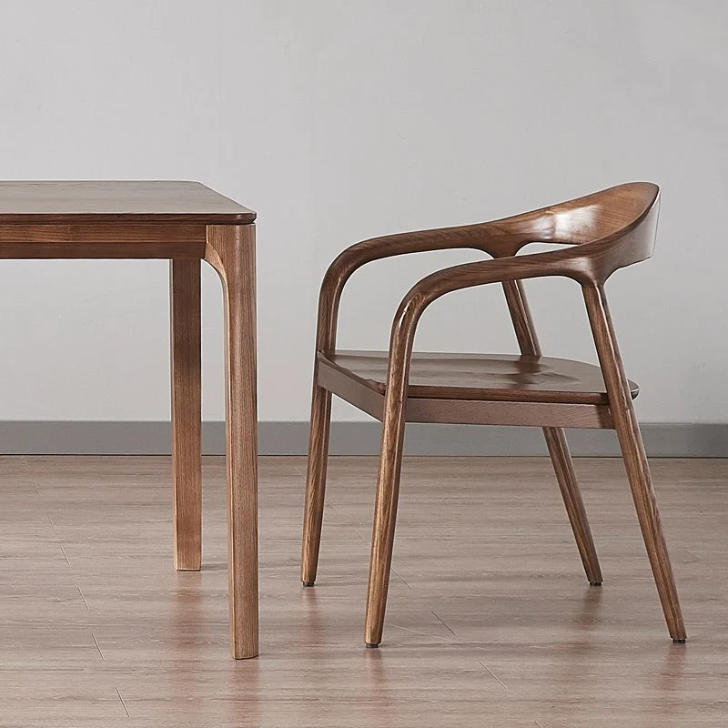 Sedie da pranzo stile tradizionale Sedia da pranzo con braccioli da cucina con gambe legno Clearhalo