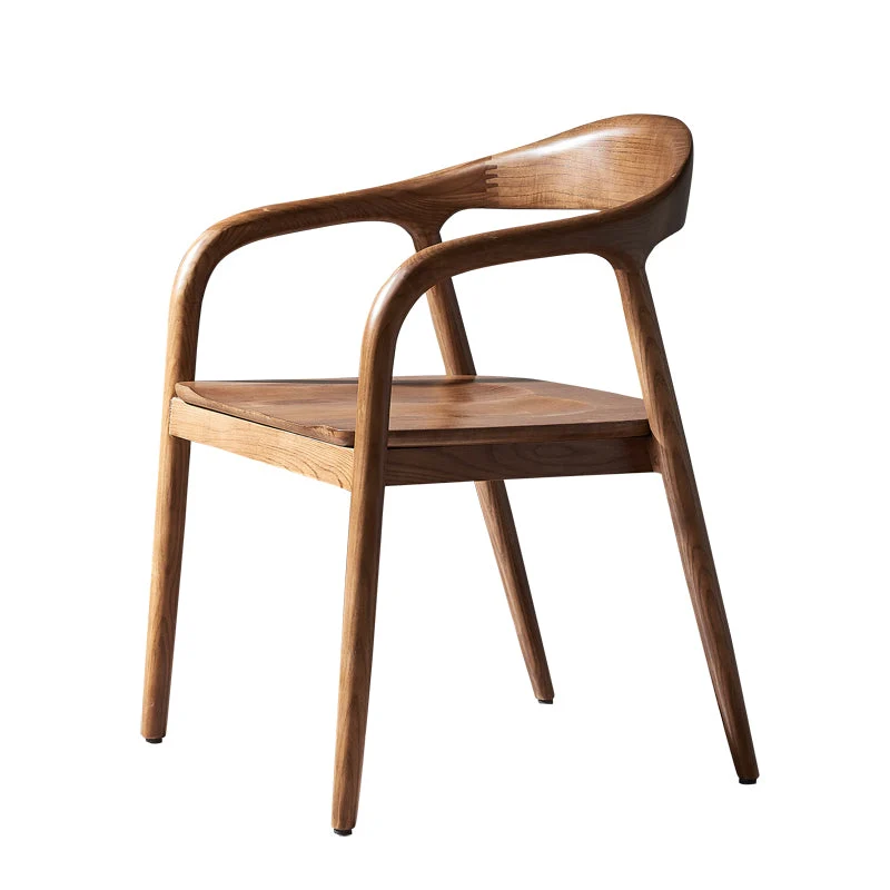 Sedie da pranzo stile tradizionale Sedia da pranzo con braccioli da cucina con gambe legno Clearhalo