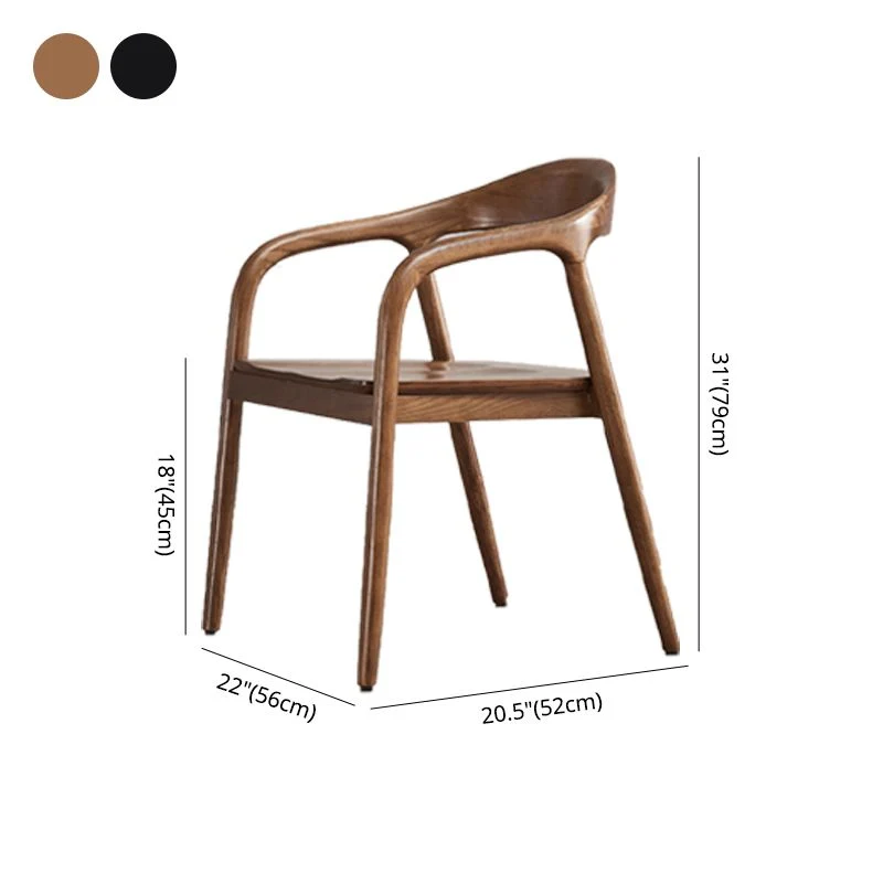 Sedie da pranzo stile tradizionale Sedia da pranzo con braccioli da cucina con gambe legno Clearhalo