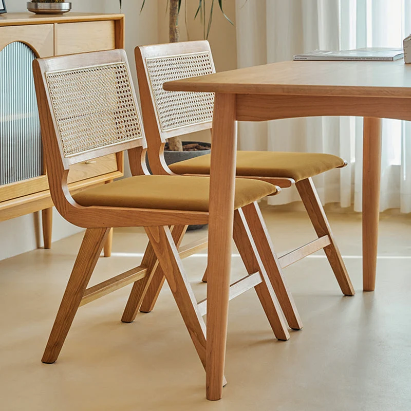 Sedie da pranzo stile tradizionale Sedie laterali da cucina senza braccioli con gambe legno Clearhalo